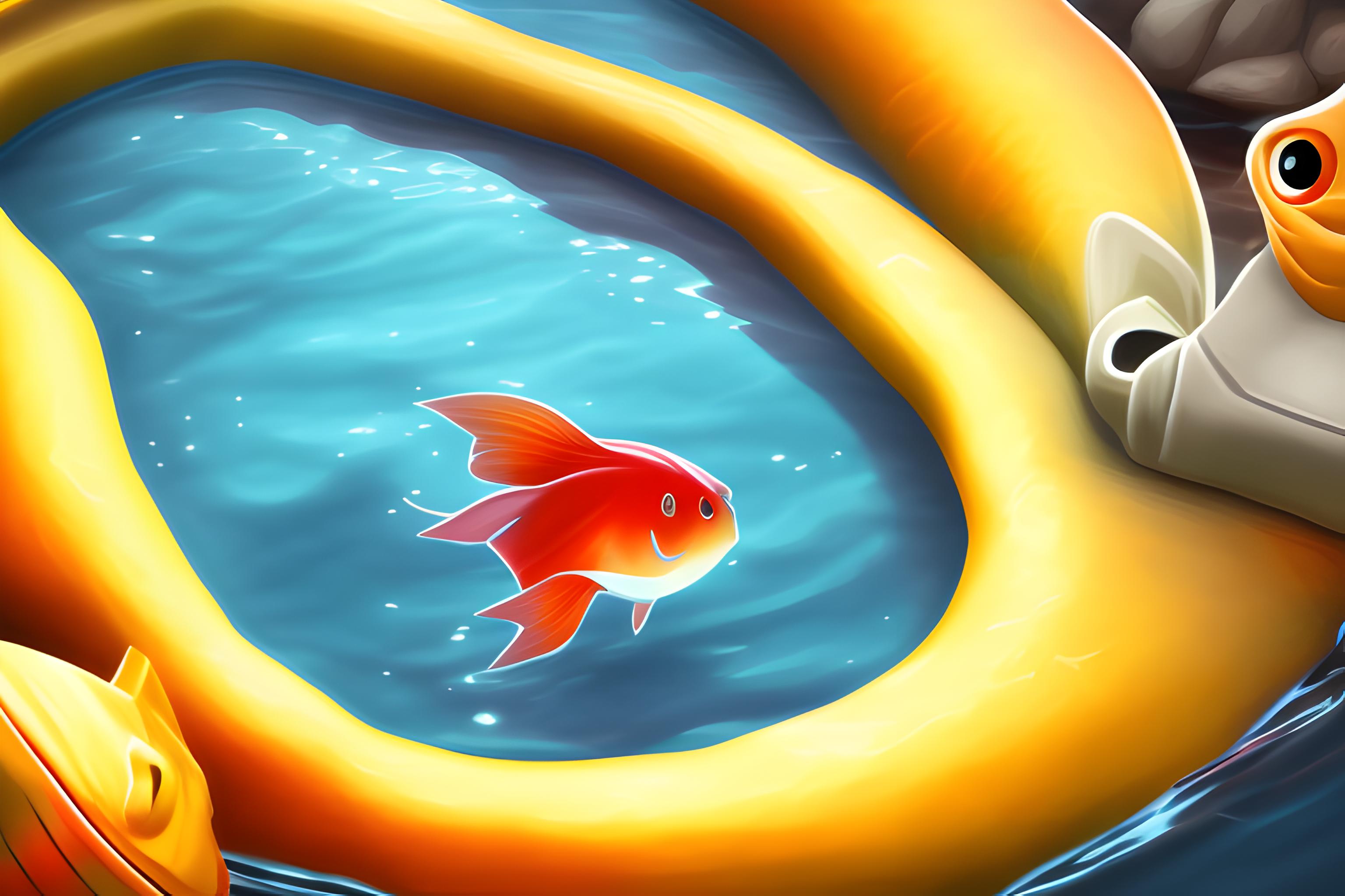 shiny magikarp in a lake